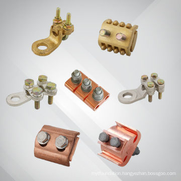 Factory Supply compression copper wire clamps with copper parallel groove clamp